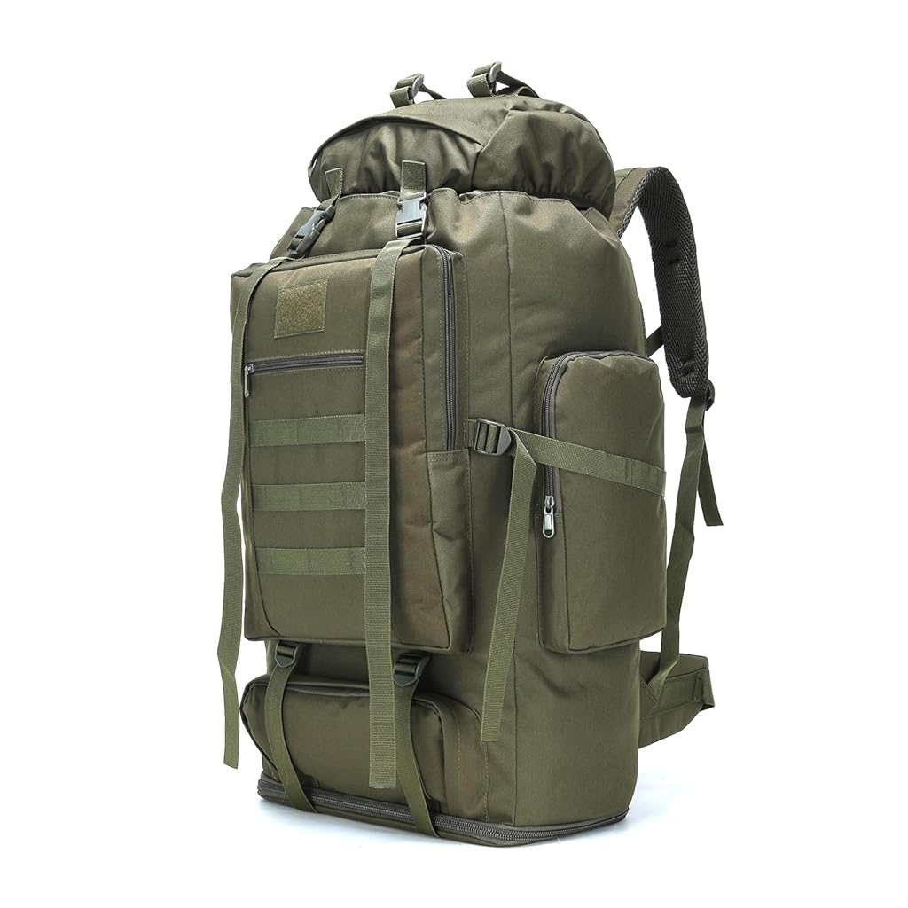 Proberos® Hiking Bag 100L Outdoor Travel Backpack for 5-7 Day Living Supplies, Over-Sized Extendable Waterproof Backpack Rugged Heavy-Loading Backpack for Mountaineering, Expeditions, Camping Proberos® Hiking Bag 100L Outdoor Travel Backpack for 5-7 Day Living Supplies, Over-Sized Extendable Waterproof Backpack Rugged Heavy-Loading Backpack for Mountaineering, Expeditions, Camping